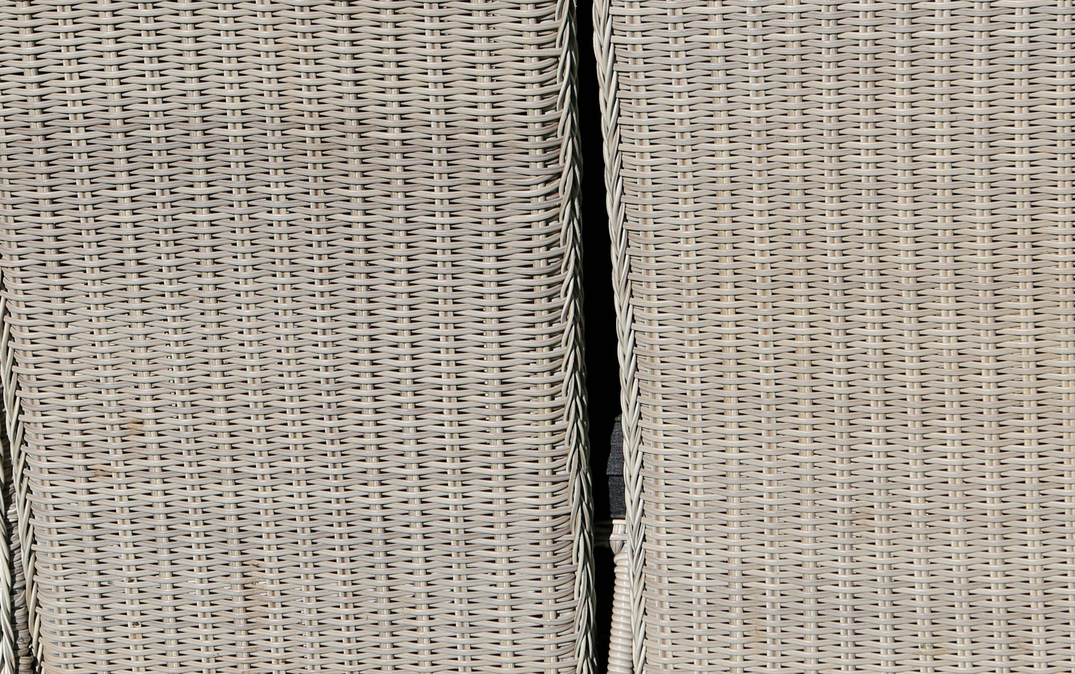 Destiny Loungesofa MERANO II, Aluminium, Polyrattan, 2er Sofa, inkl. Auflagen