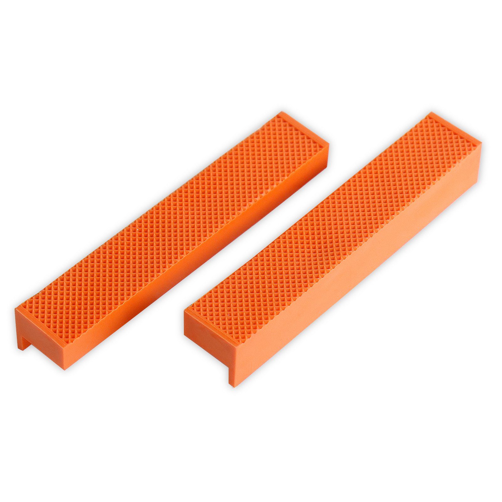 CCLIFE Schraubstock-Schutzbacken Schraubstock mit Breite Magnet 150mm 2 tlg orange / 110mm