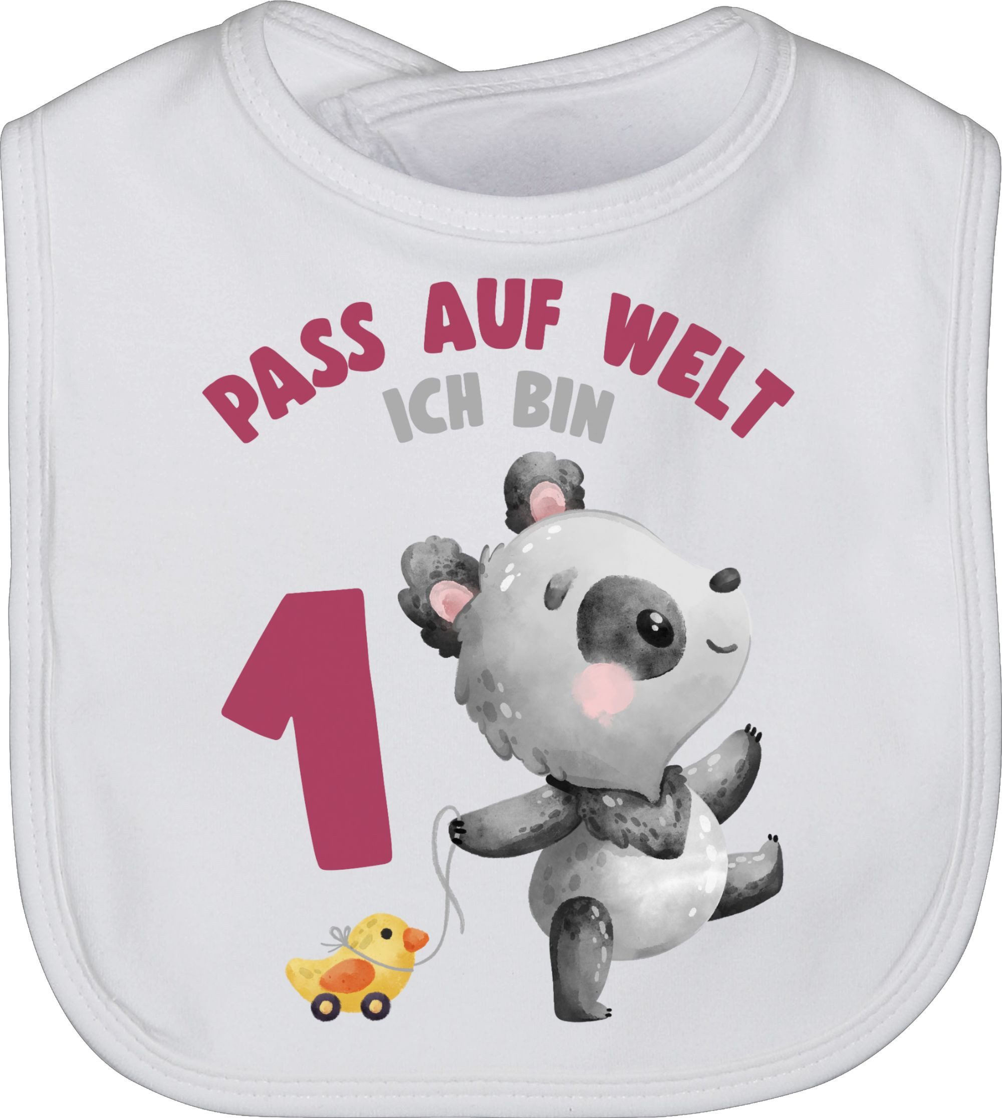 Lätzchen Pass auf Welt ich bin eins mit Panda
