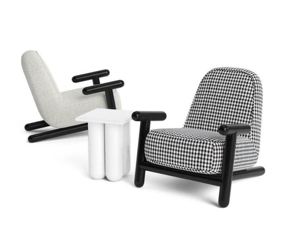 JVmoebel Sessel Luxus Design Möbel Moderner Design Sessel 63*80cm Textil  Wohnzimmer