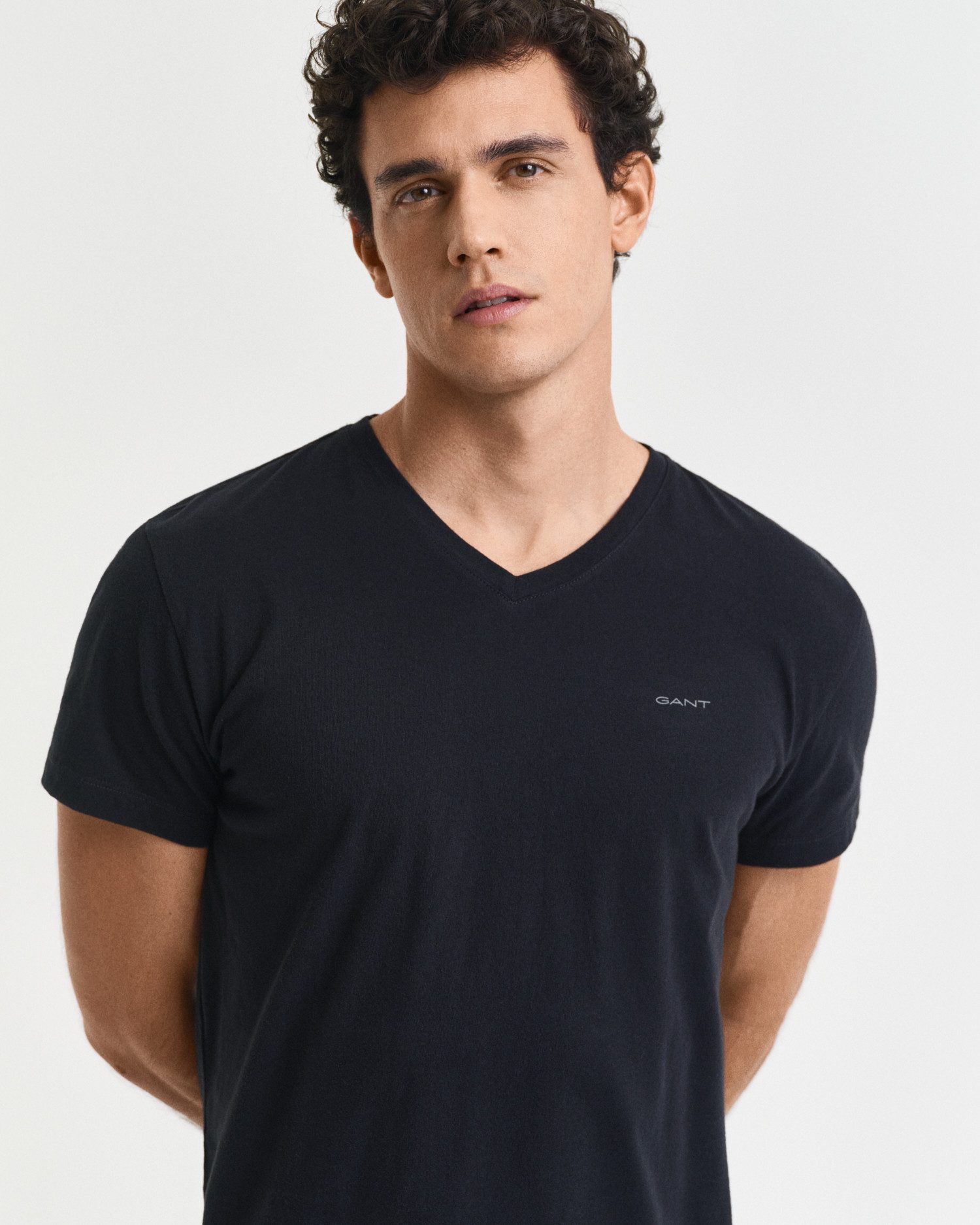 Gant Kurzarmshirt V-NECK T-SHIRT 2-PACK Mit V-Ausschnitt