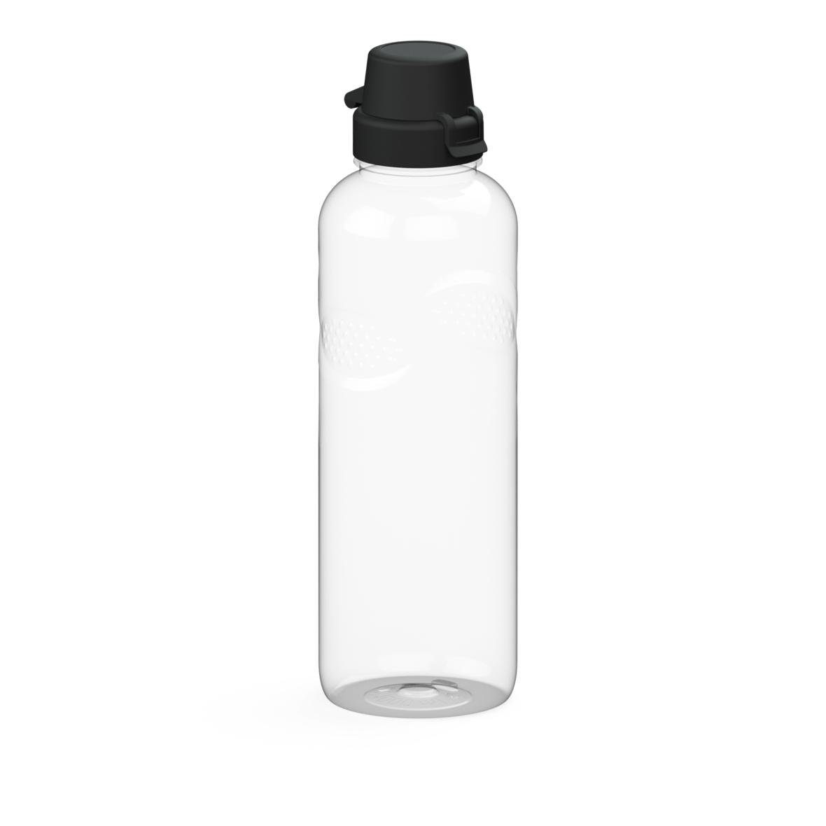 elasto Trinkflasche 1 L Wasserflasche Carve "School" aus Tritan mit Deckel, Made in Germany, Geschmacksneutral, Langlebig, Sportflasche