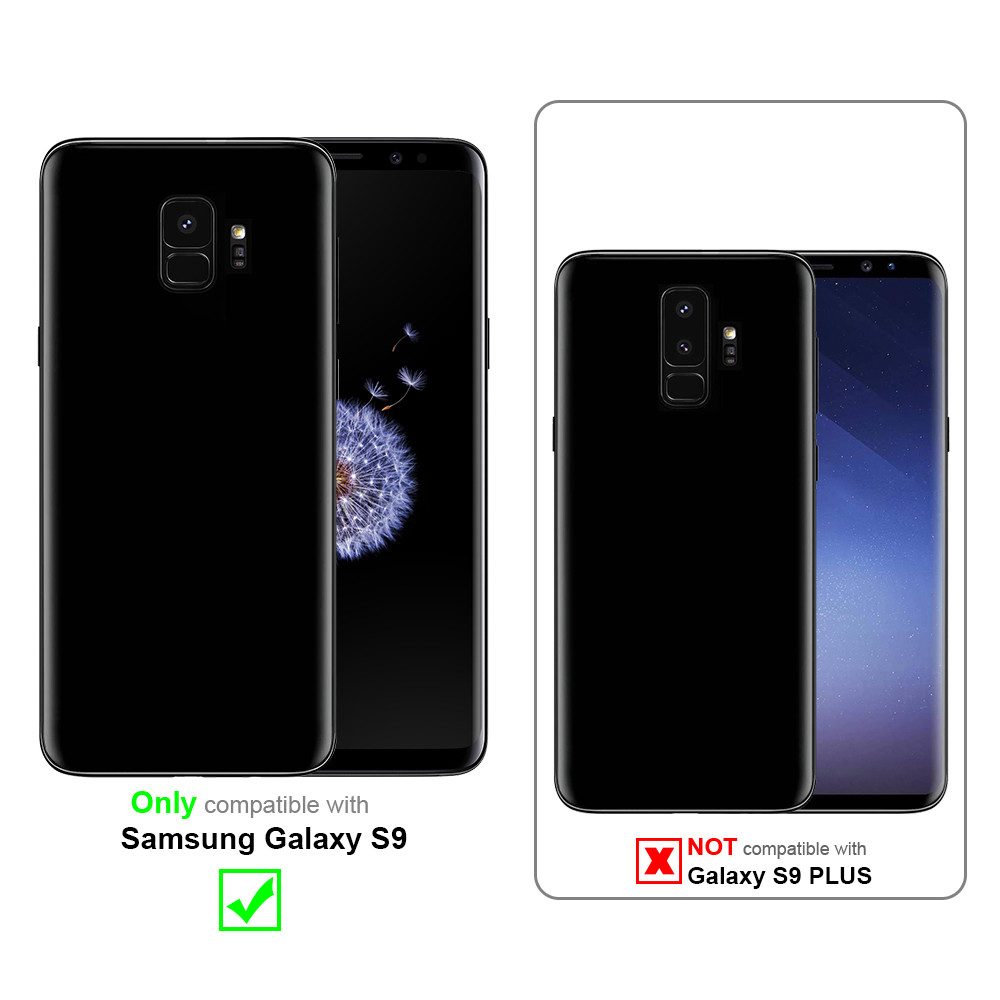 Cadorabo Handyhülle für Samsung Galaxy S9 Hülle Samsung Galaxy S9, Flexible Hülle TPU Silikon Schutzhülle Back Cover Case