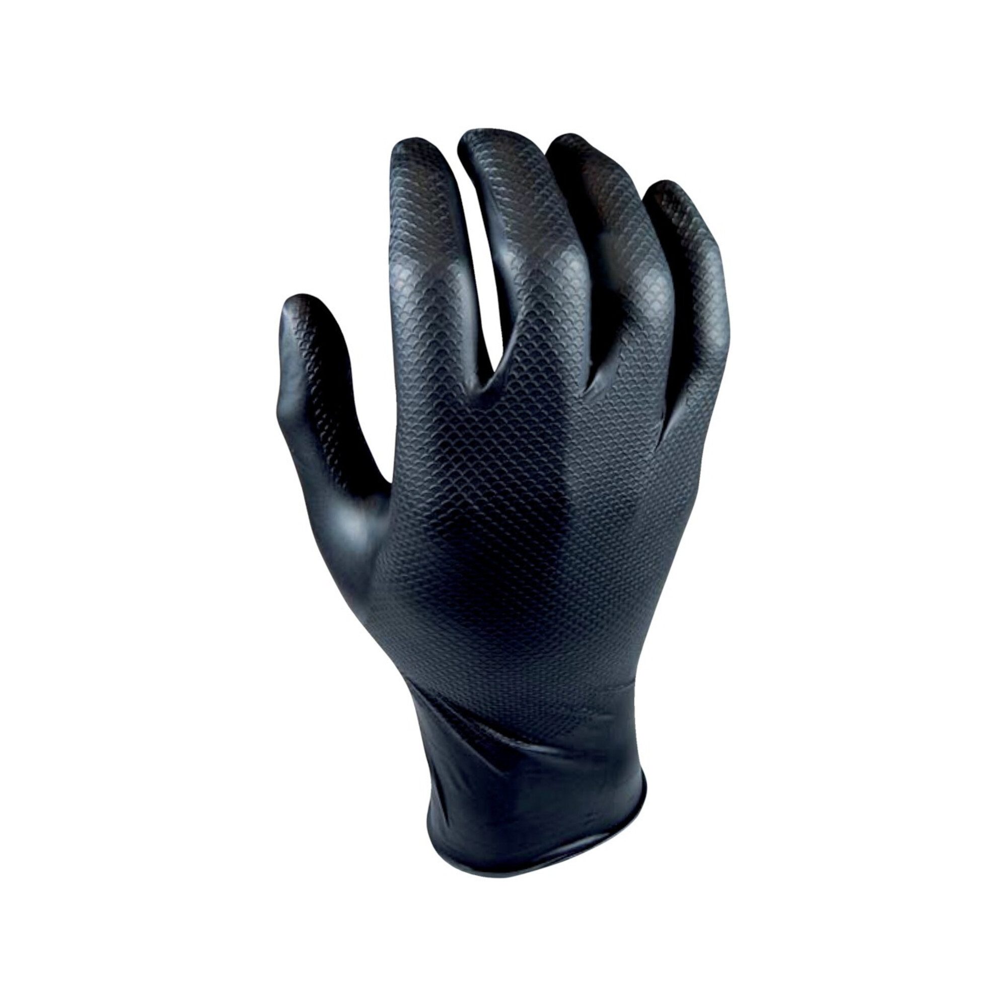 Majestic Handschuh Grippaz,Gr. XL, schwarz(Box a 50 Stück)