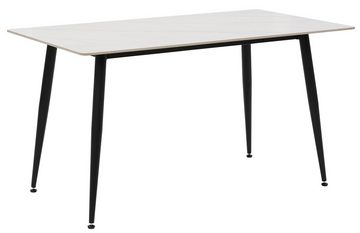 Home affaire Essgruppe ALIZIA, (Set, 5-tlg), Tisch gesinterter Stein 140 cm, Flachgewebe, Belastbarkeit 120 KG