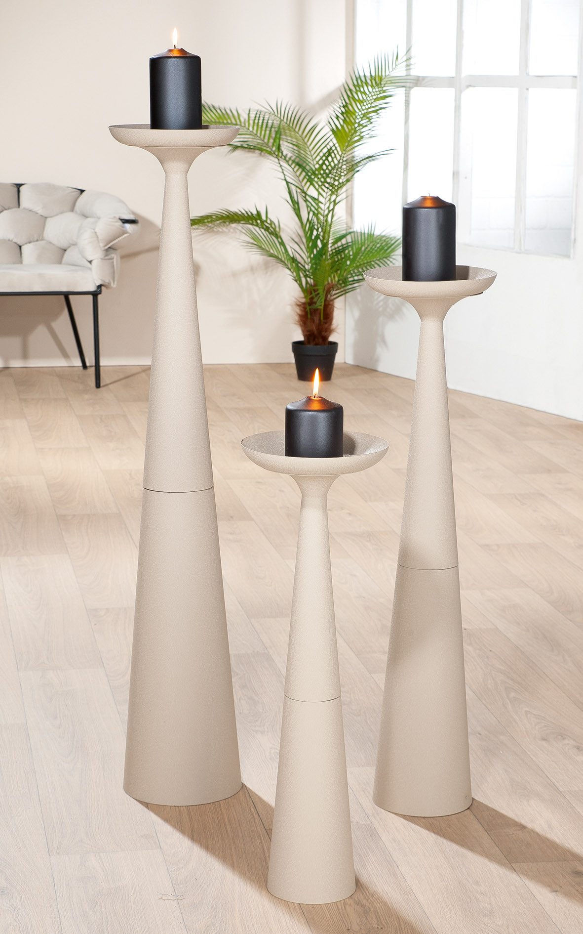 Casablanca by Gilde Standkerzenhalter Kerzenleuchter Säule günstig online kaufen