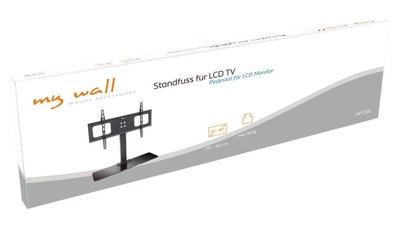 für LCD Standfuß 1-teilig, (bis HP2DL my TV) 65 Packung, TV-Standfuß, Zoll, wall