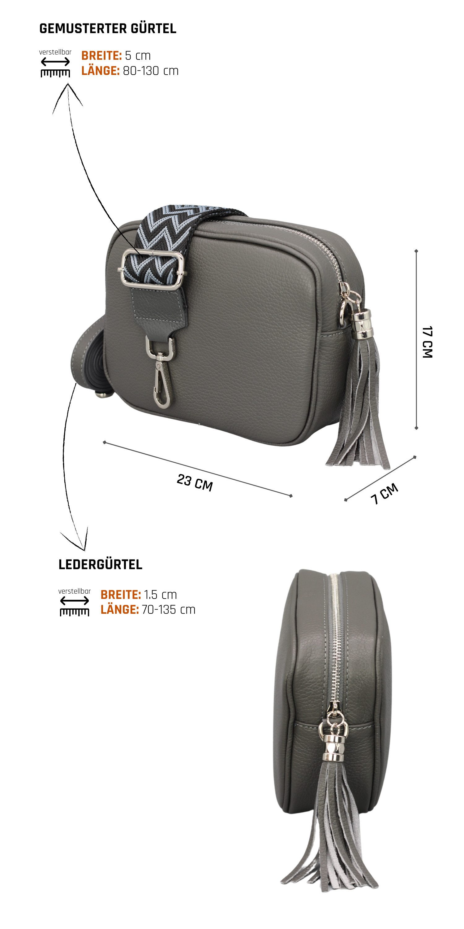 Adel Bags Schultertasche QUASTE Umhängetasche für günstig online kaufen