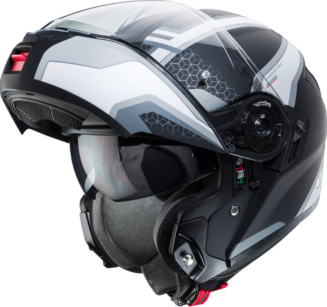 Caberg Motorradhelm Levo Sonar Klapphelm, Bluetooth, Pinlock, Klapphelm, Ratschenverschluss