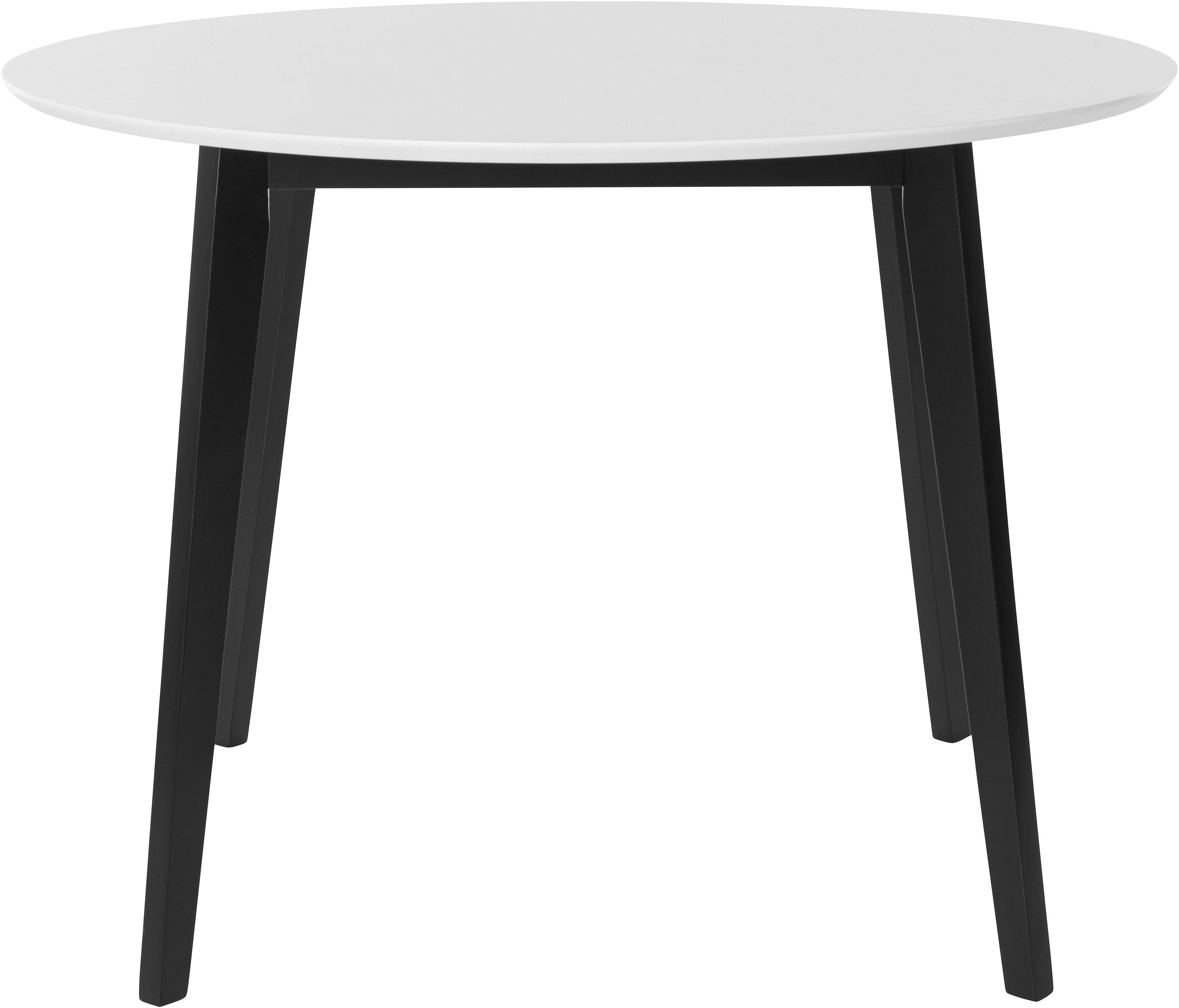 OTTO home Esstisch Cody (Esstisch, Küchentisch, OTTOs Choice), Beine aus Massivholz, runde MDF-Tischplatte, in 2 Farbvarianten