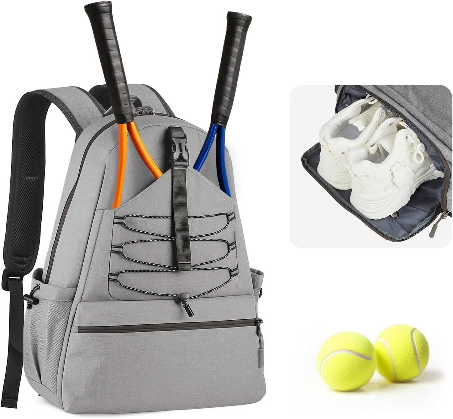 Youyijia Tennistasche Rucksack Tennis Tasche mit Mehreren Fächern