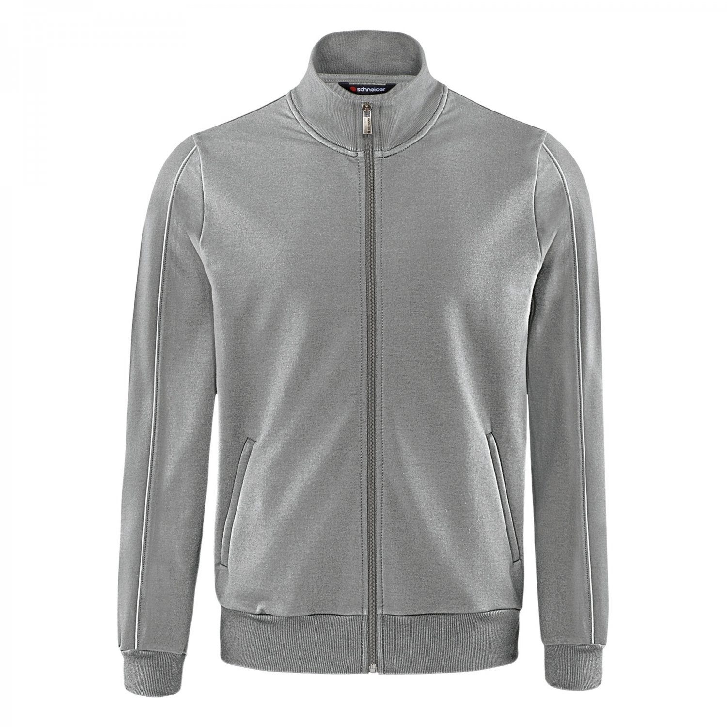 SCHNEIDER Sportswear Outdoorjacke MICKM Basic-/Trainings-Jacke Herren grau-meliert
