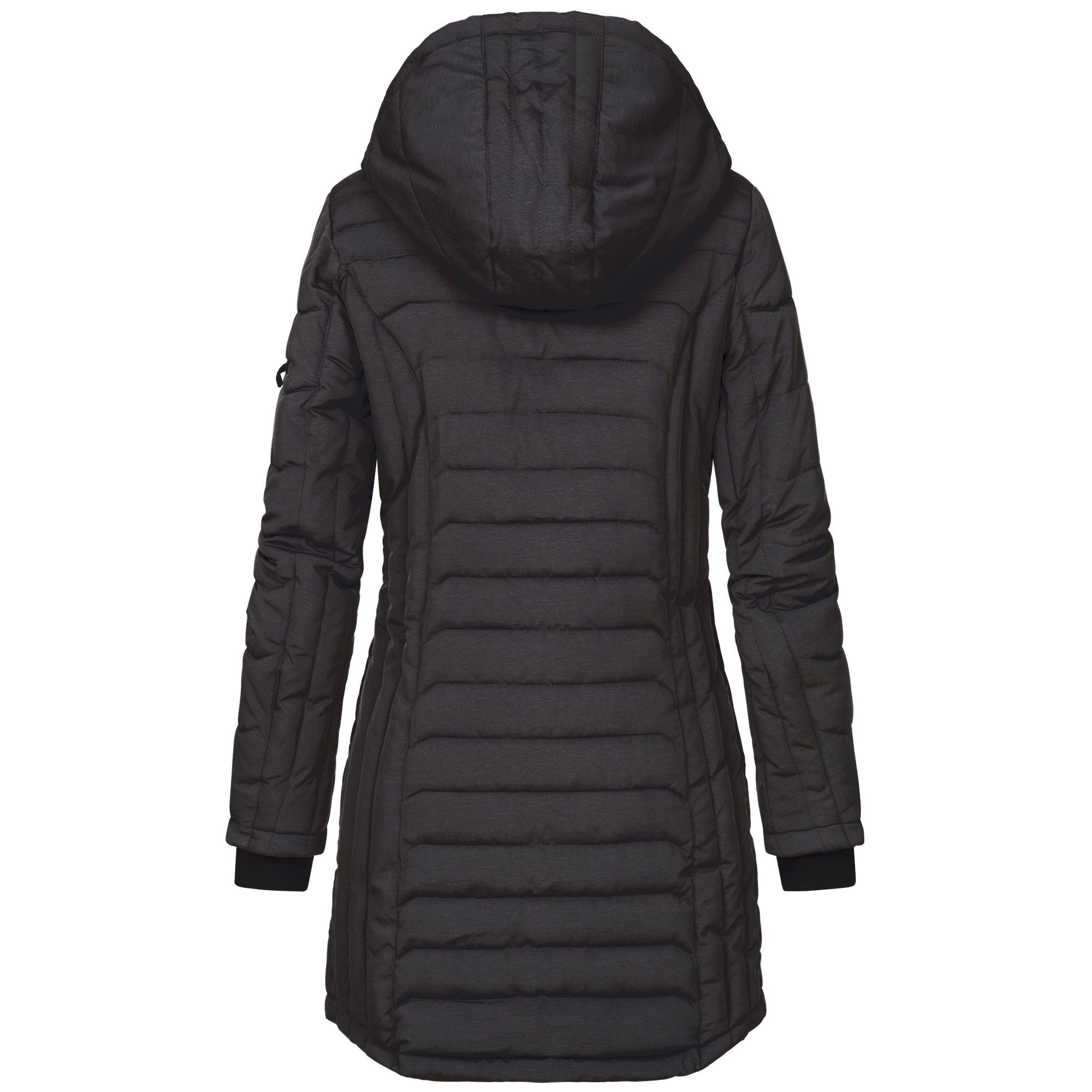 SUBLEVEL Steppjacke Damen Mantel mit Kapuze lange Winter Jacke Langer Parka günstig online kaufen