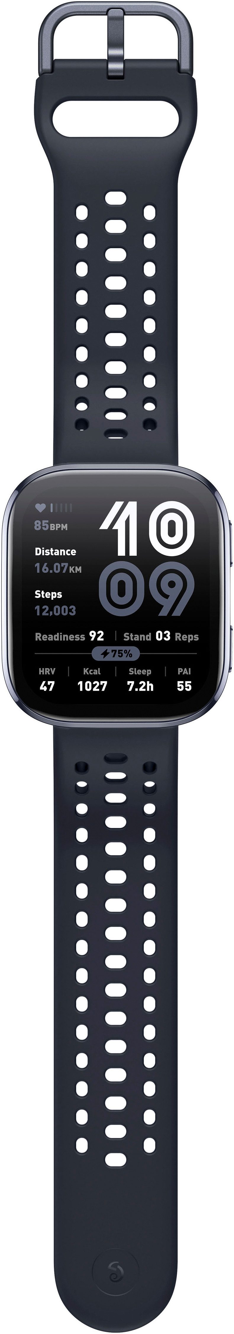 Amazfit Bip 6 Smartwatch (5 cm/1,97 Zoll, Zepp OS), Hyrox Race Mode schwarz