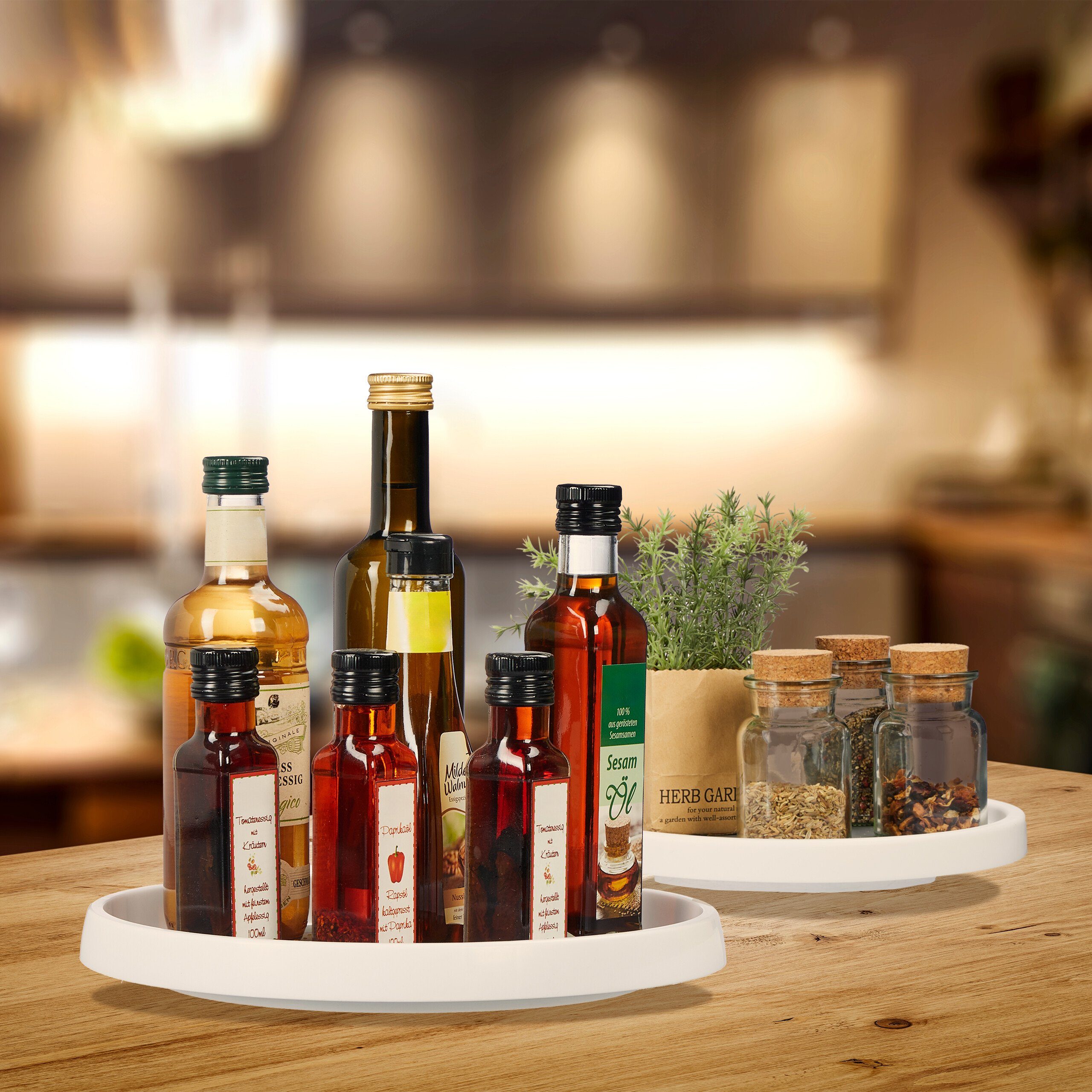 relaxdays Gewürzkarussell Drehteller 2er Set günstig online kaufen