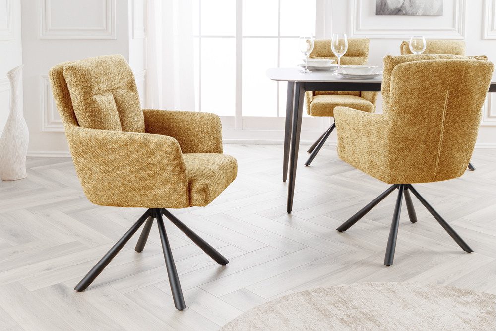 riess-ambiente Polsterstuhl BIG GEORGE senfgelb / schwarz (Einzelartikel, 1 günstig online kaufen