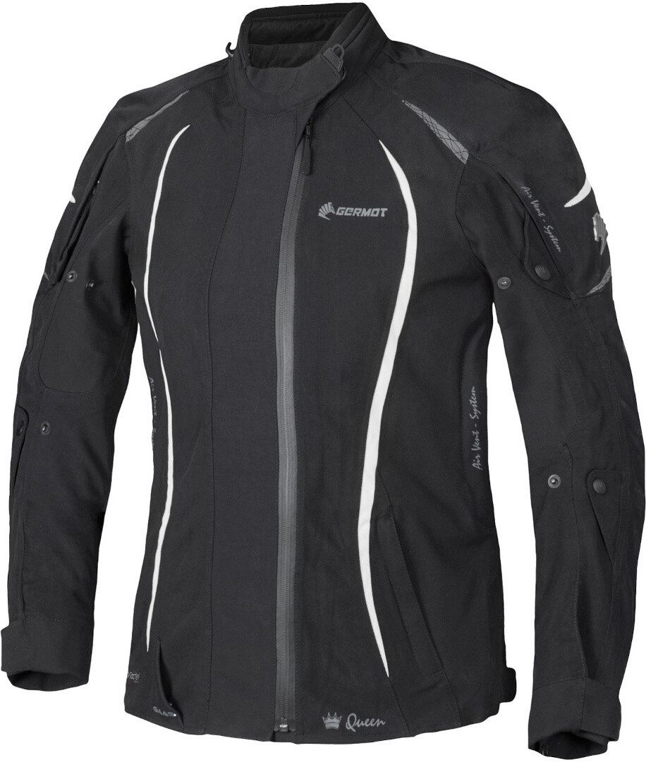 Germot Motorradjacke MotoQueen wasserdichte Damen Motorrad Textiljacke herausnehmbares Innenfutter