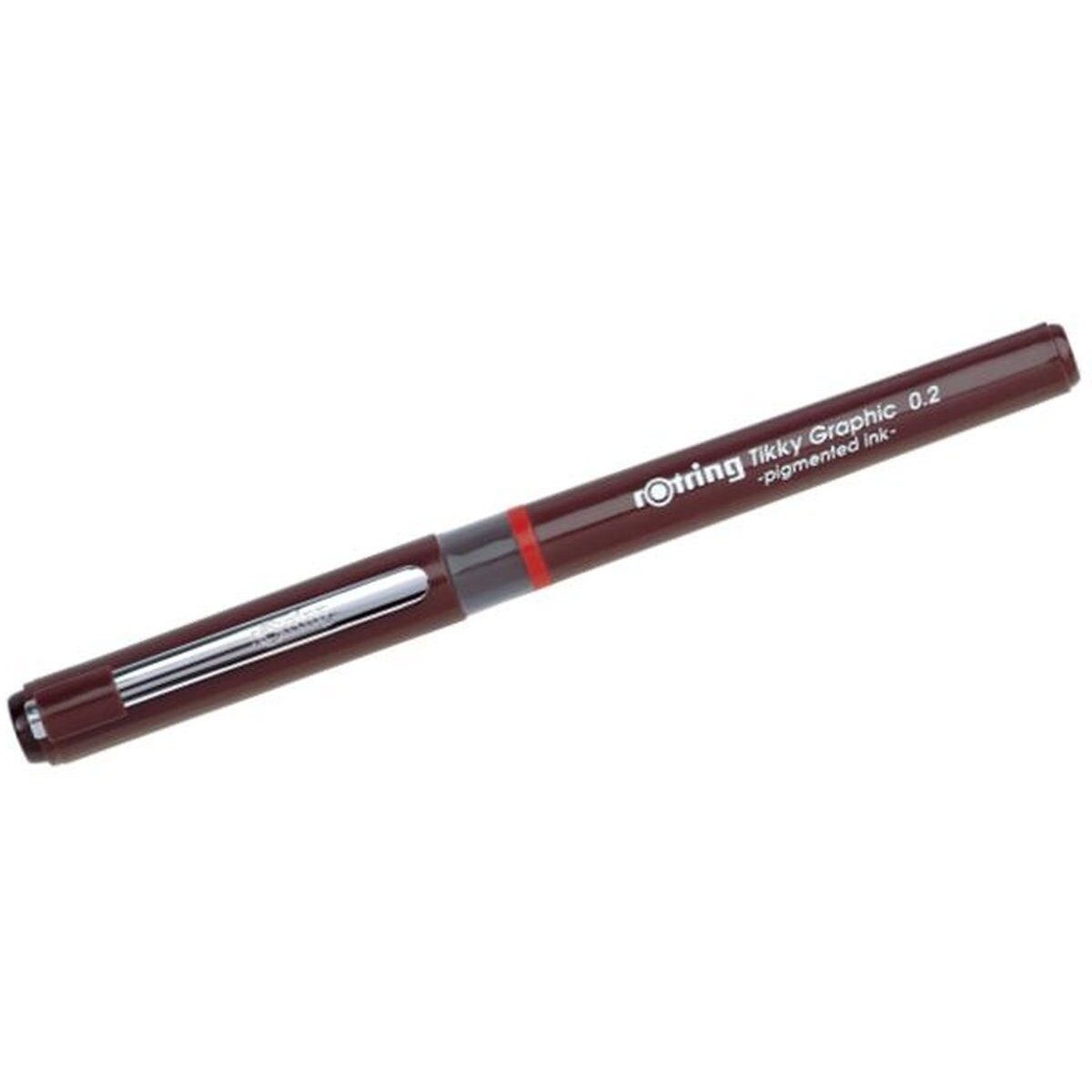 ROTRING Fineliner Feinschreiber Tikky Graphic Faserfeinschreiber 0,2mm schwarz