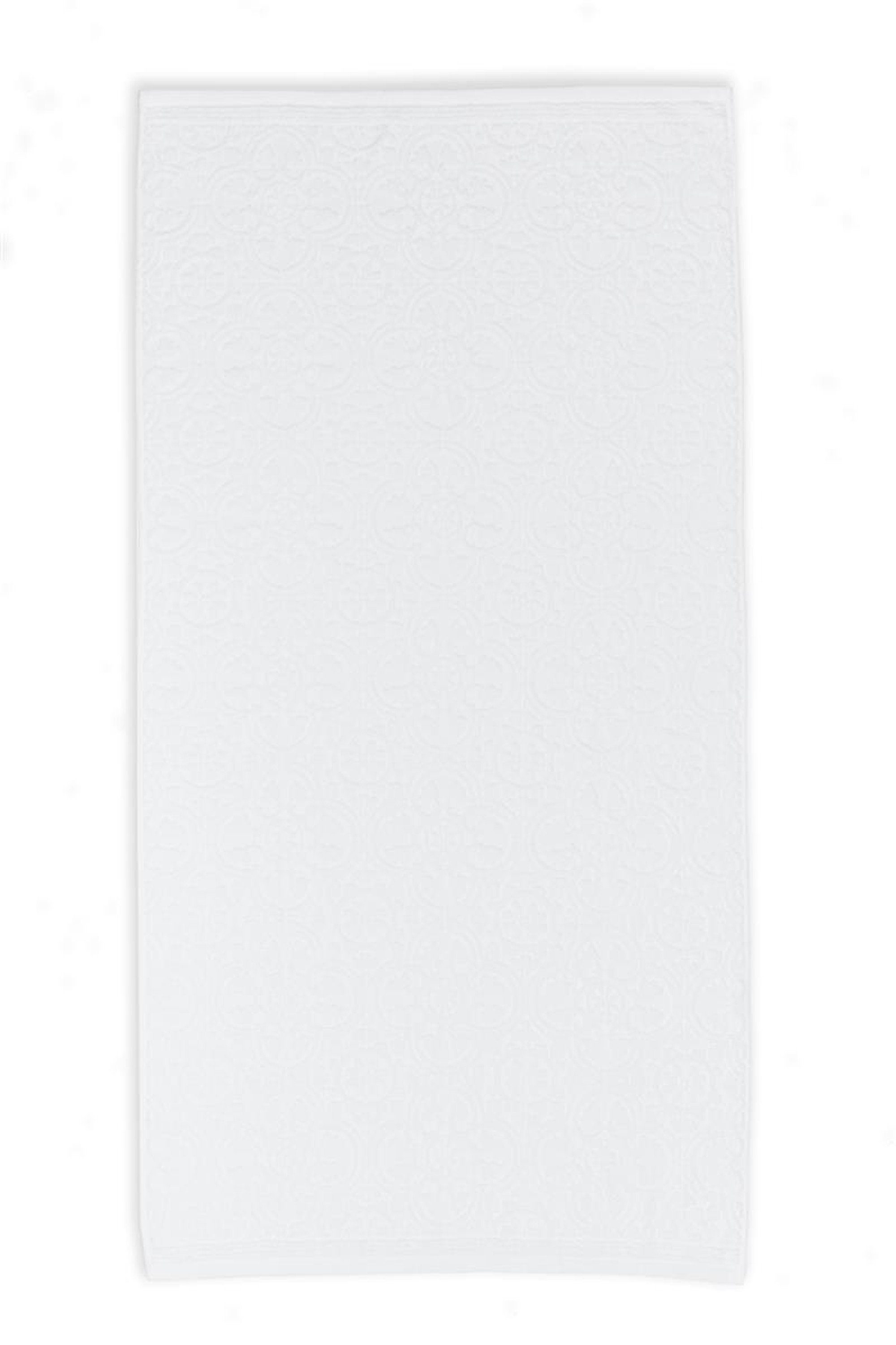 white, TILE Baumwolle rechteckig Pip PiP Handtuch Studio (1-St), Gästetuch Handtuch Duschtuch, Waschhandschuh PIP LE