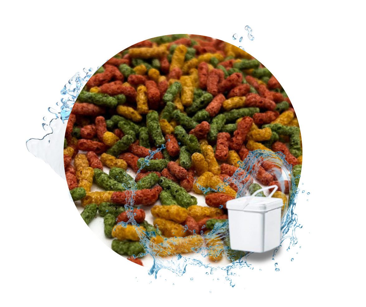 Warnick´s Tierfutterservice Premium Teichsticks 4mm - bunt für Koi´s & andere Zierfische, Alleinfuttermittel für: Koi, Goldfische, andere Teichfische, andere Gartenteichbewohner