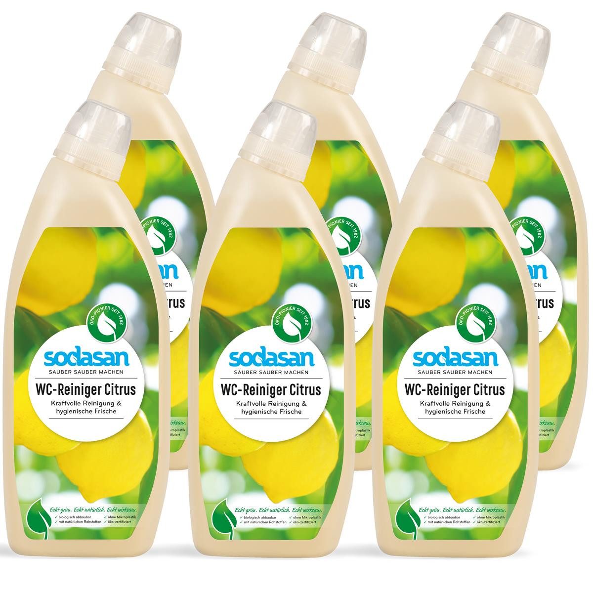 Sodasan WC-Reiniger Citrus 0,75L (6er Pack) WC-Reiniger