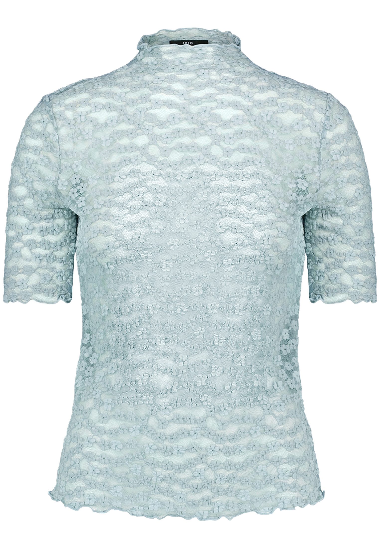 Zero Kurzarmshirt Damen kurzarm (1-tlg) Spitze