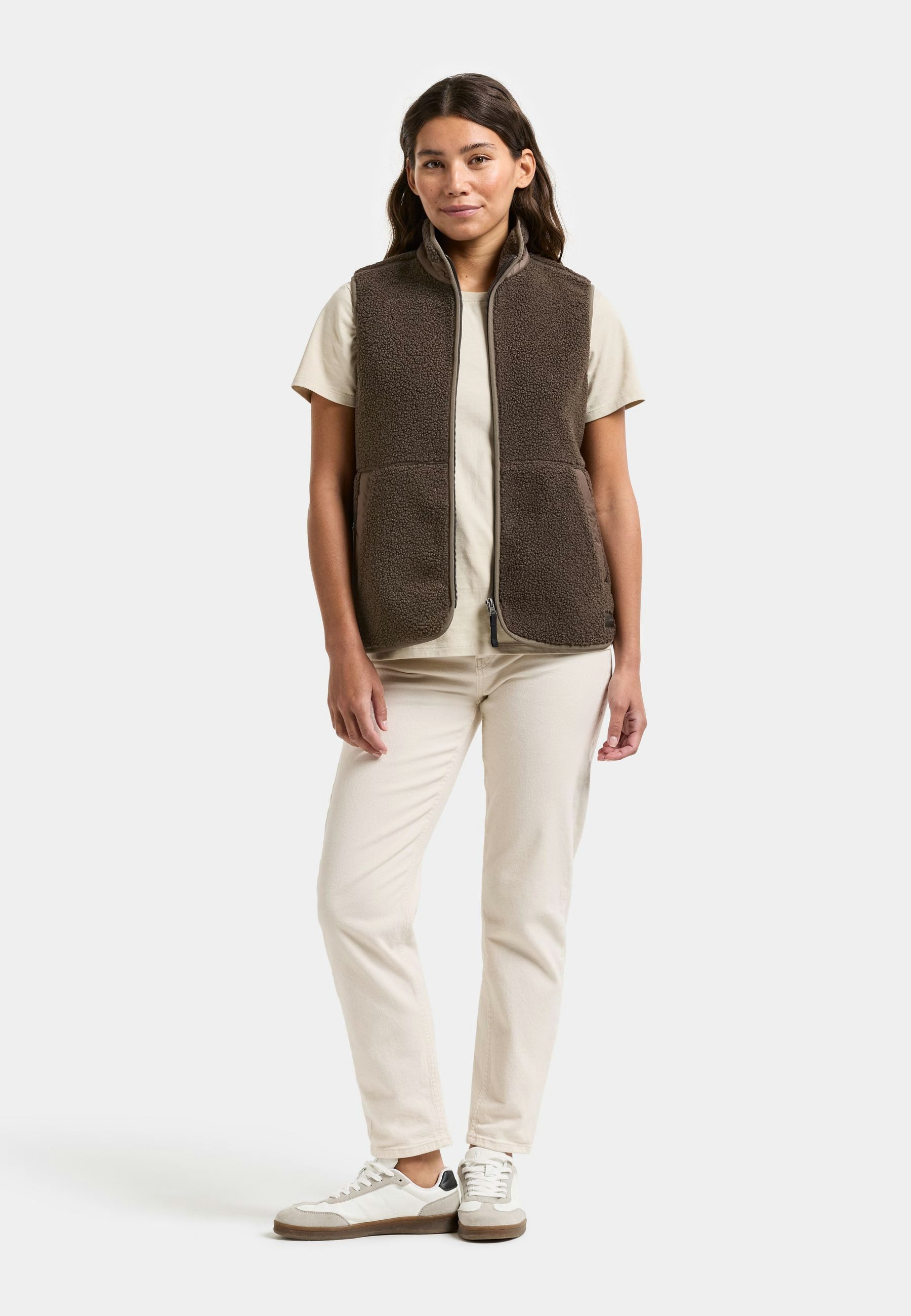 Didriksons Fleeceweste Damen Pile Teddy SIV mit Taschen günstig online kaufen