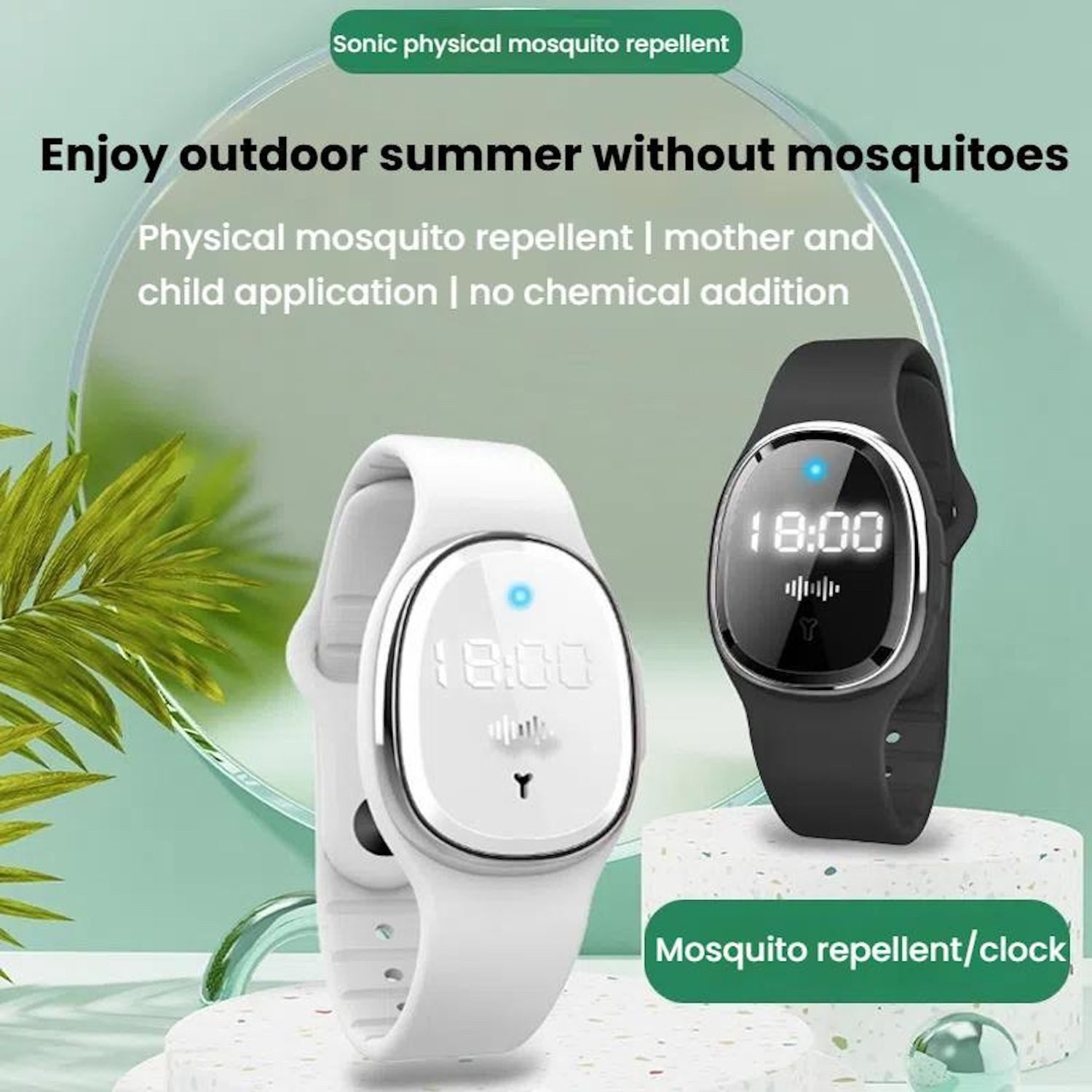 Wigento Smartwatch-Armband Ultraschall Tragbares Mückenschutz Armband günstig online kaufen