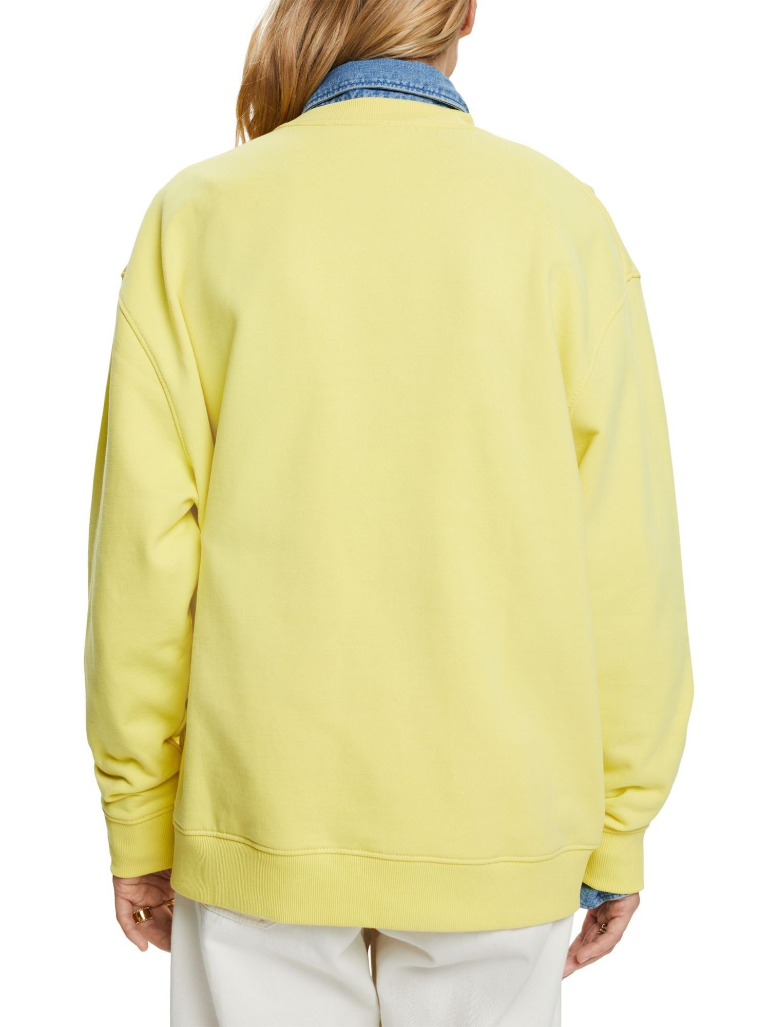Esprit Sweatshirt Logo-Sweatshirt aus (1-tlg) Baumwolle