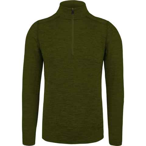 normani Langarmshirt Herren Merino Langarm mit 1/4 Zipper Canberra Merino Winter Outdoor Ski Pullover - Aus Merinowolle