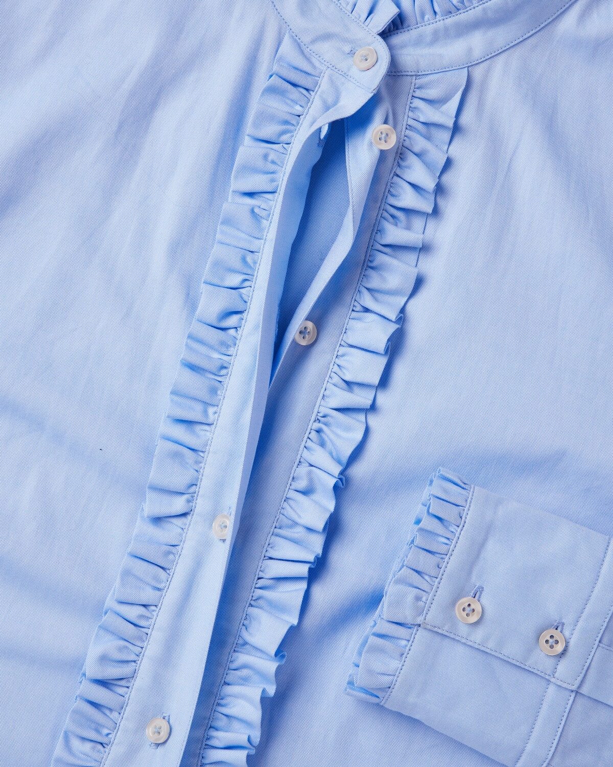 Reitmayer Langarmbluse Stehkragenbluse mit Rüschen