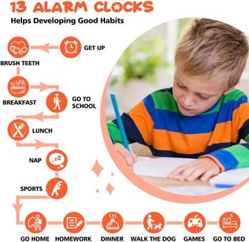 aswan watch mit Timer,Stoppuhr – Lernuhr – Kinderspielzeug Smartwatch, mit Kamera,Video,Stimme aufnehmen,Schrittzähler,Spiele,Wecker
