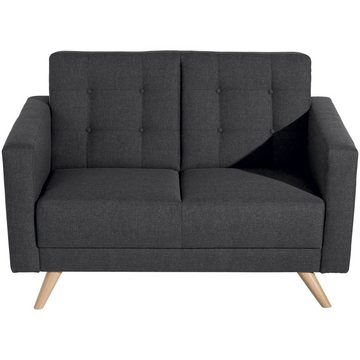 58 aufm Kessel Sofa Sofa 2-Sitzer Karisa Bezug Flachgewebe Buche natur, Sparpreis inkl. Kostenlosem Versand 1 Teile, hochwertig verarbeitet,bequemer Sitz