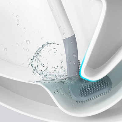 MAVURA WC-Reinigungsbürste GolfBrush Hygienische Gummi Toilettenbürste Klobürste WC Bürste Toiletten Garnitur Bürstengarnitur Silikon