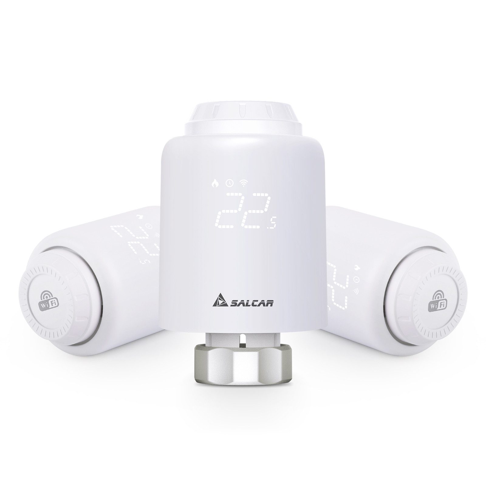 Salcar Heizkörperthermostat Smartes WiFi Heizungsthermostat, (3 St) günstig online kaufen
