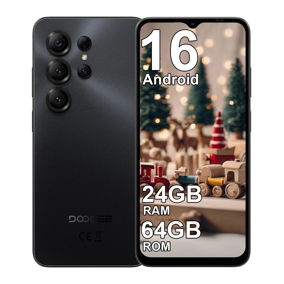 DOOGEE NOTE 56X Android 16 Handy, 64GB, 6150mAh, 90Hz Ohne Vertrag Smartphone (16,66 cm/6.56 Zoll, 64 GB Speicherplatz, 8 MP Kamera, 6.56" HD+, 8MP+5MP Kamera, Dual SIM, 4G, GPS, Face Unlock)