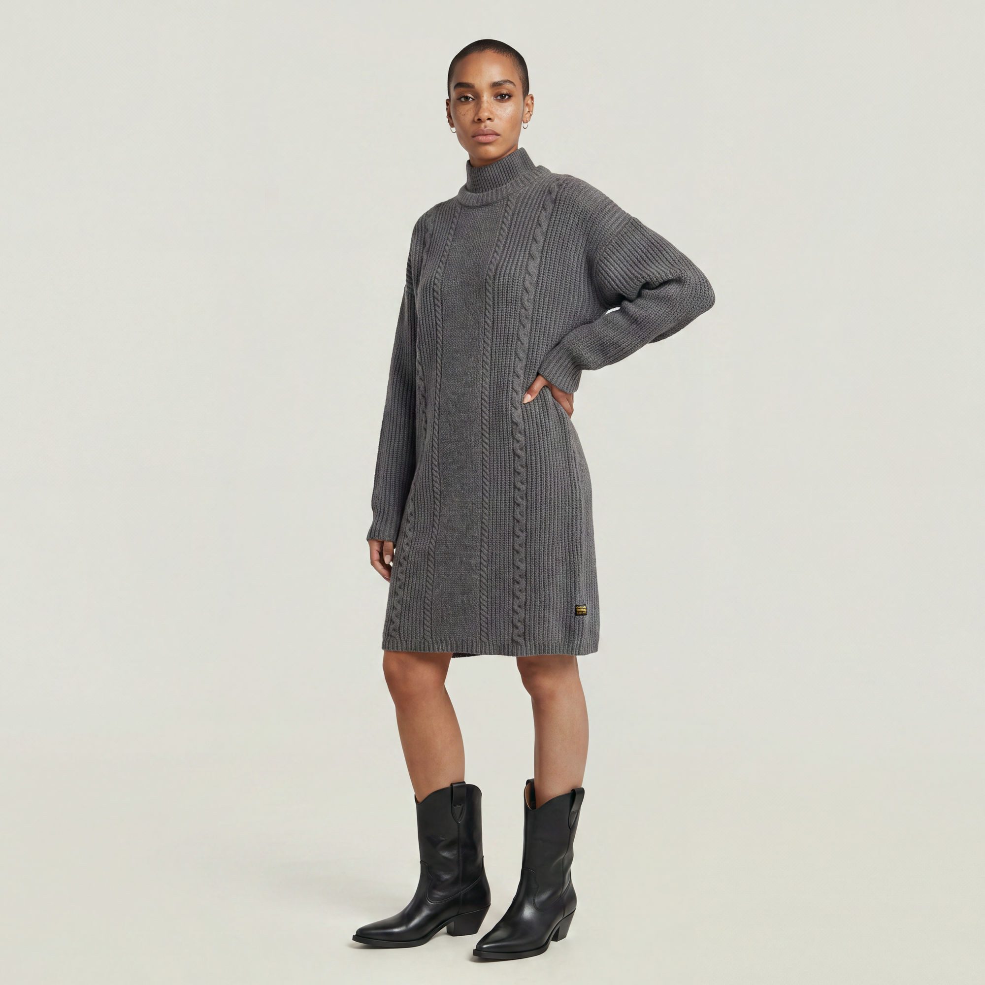 G-STAR Bodykleid Cable Loose Knit Kleid – Bild 4 von 5