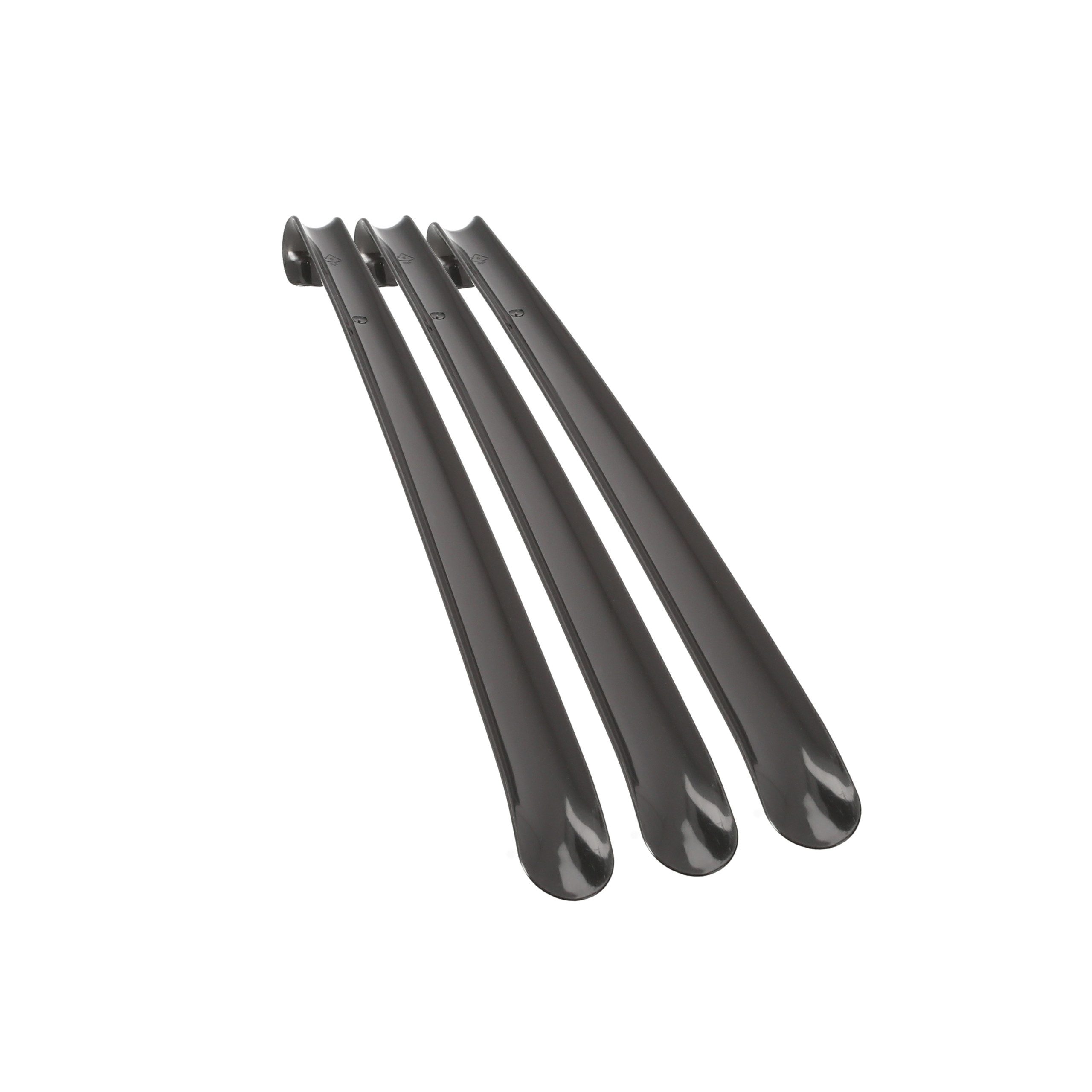 Lantelme Schuhlöffel 3 Stück Set 50cm Kunststoff stabiler Schuhanzieher Schuhanziehhilfe (3-tlg), Deutsche Herstellung, Rückenschonend, Für Erwachsene und Kinder