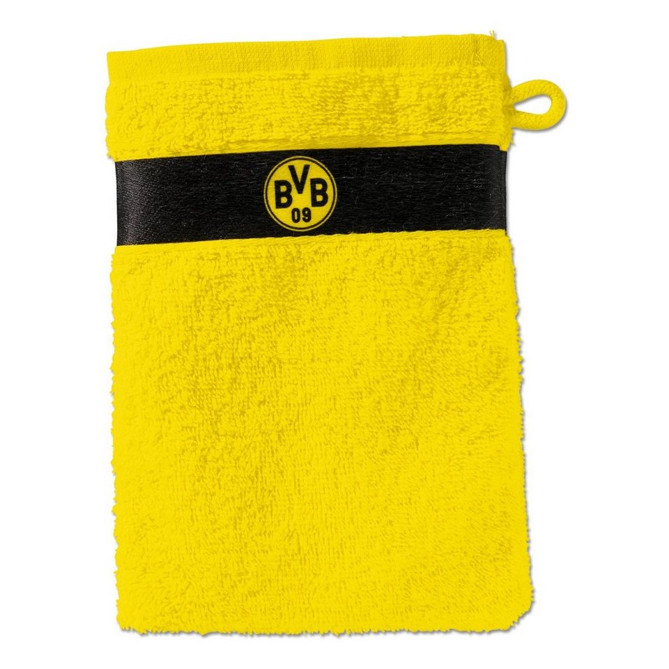 BVB Waschhandschuh BVB-Waschhandschuh (gelb) (Klassisch, 1-tlg)
