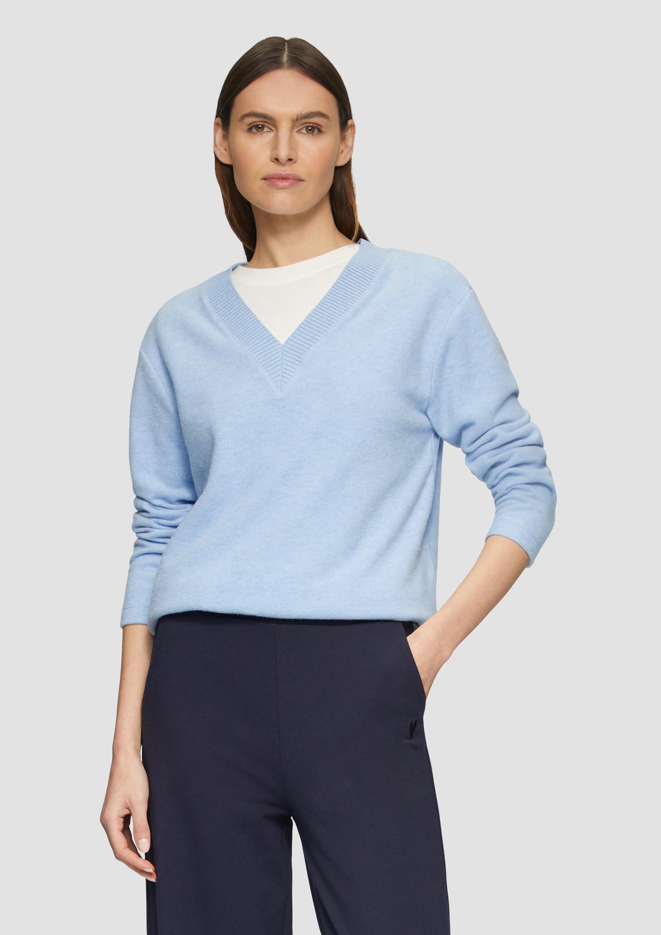 s.Oliver Sweatshirt Sweatshirt Weiches Sweatshirt mit günstig online kaufen