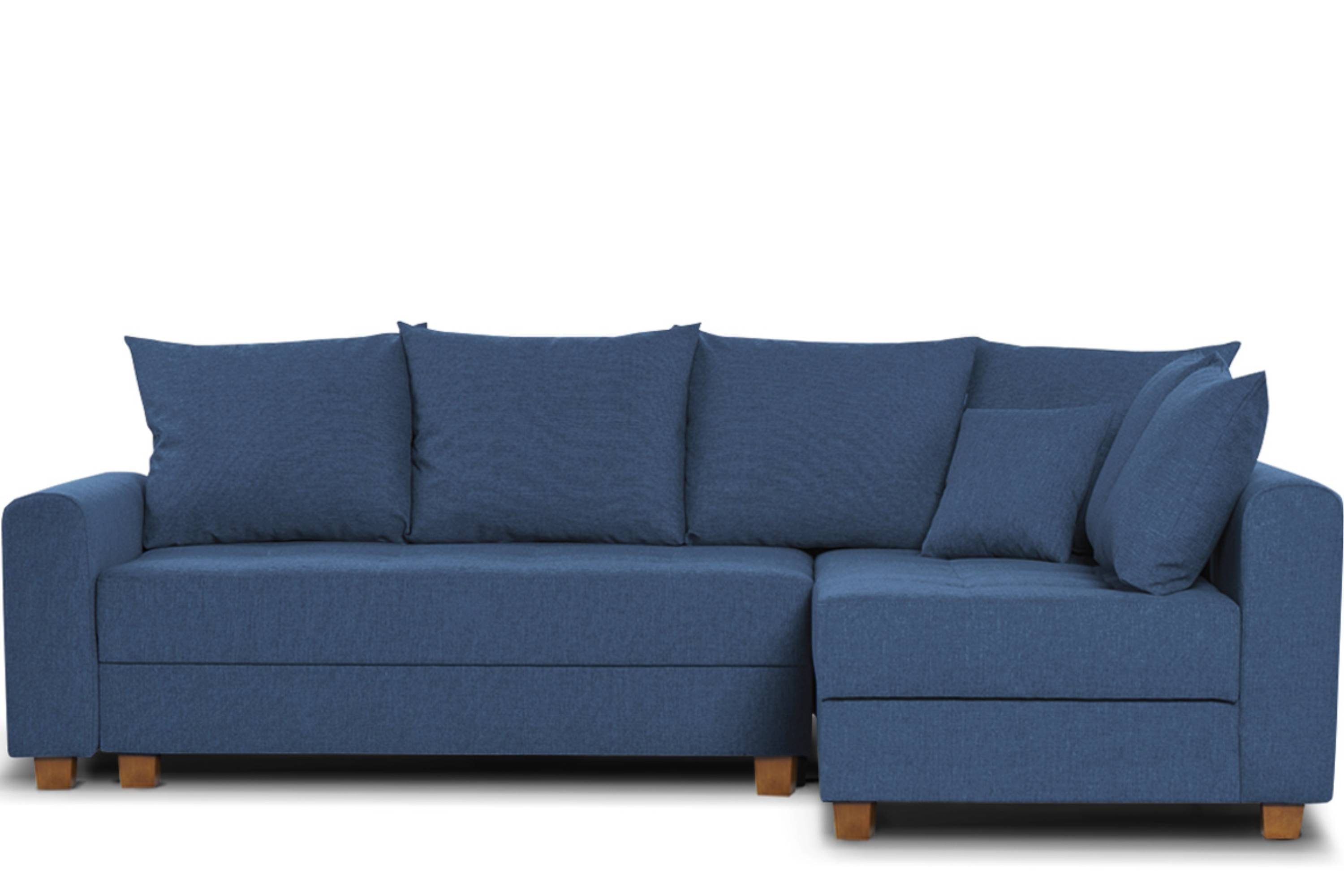 mit universelle durch 2 | Ecksofa mane, abnehmbar marineblau Kissenbezug Reißverschluss bettkasten, marineblau Konsimo mit REVO Ecksofa