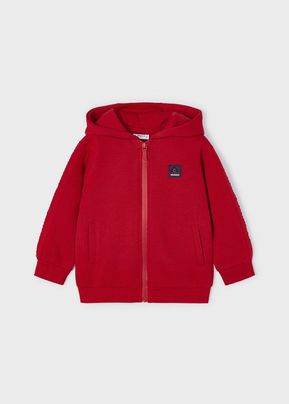 Mayoral Kapuzensweatjacke Kapuzensweatjacke mit Reißverschluss und Reliefverzierung