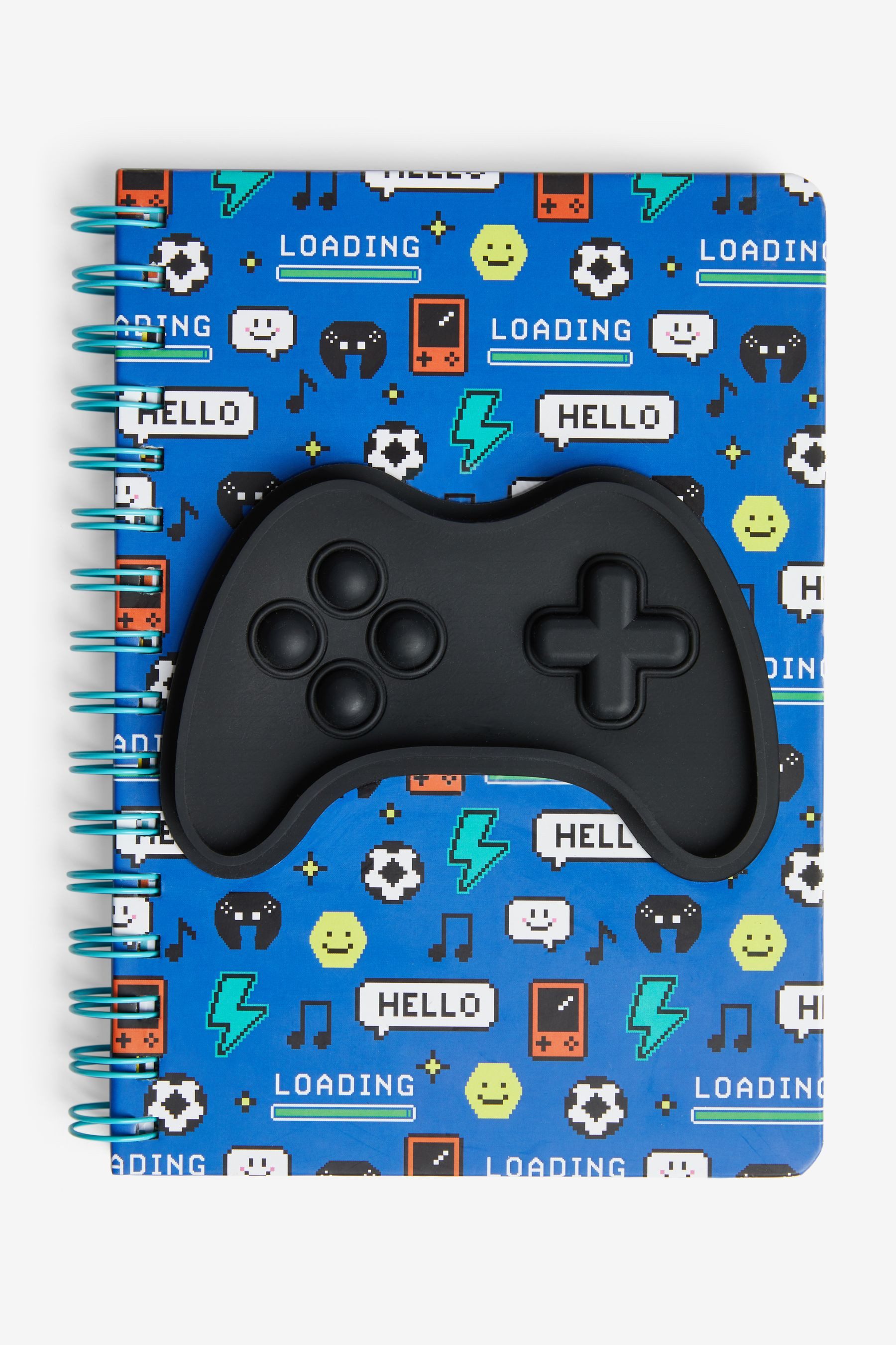 Next Notizheft A5 liniertes Notizbuch, Pixel Gaming