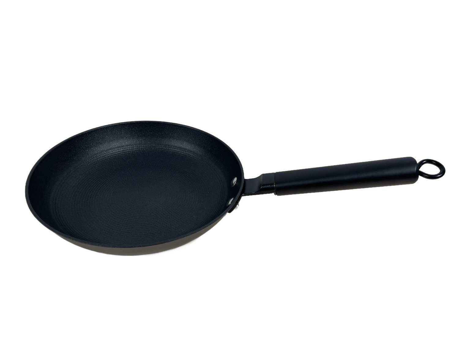 Michelino Bratpfanne Gusseisen-Pfanne mit Wabenstruktur 2 Lagen Antihaftbeschichtung, Gusseisen (28 cm Stielbratpfanne, 1 Gusseisenpfanne), Hitzeabweisender Holzgriff aus Buche