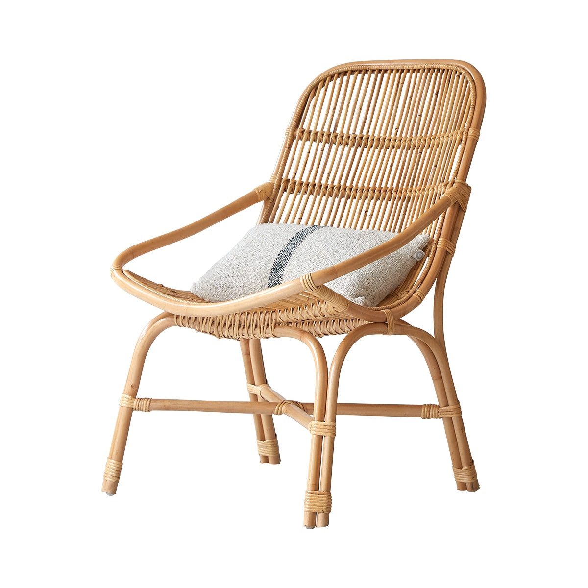 Tikamoon Gartenlounge-Set Outdoor Rattanstuhl naturfarben Rattansitz Sessel Tikamoon, (1-tlg)