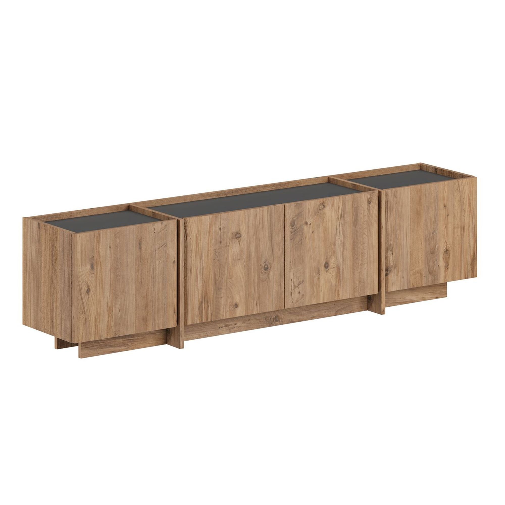 Skye Decor TV-Board Japandi Lowen (Packung, 1 St., 1 Side Board), TV-Lowboard 180 cm mit Stauraum Soft-Close
