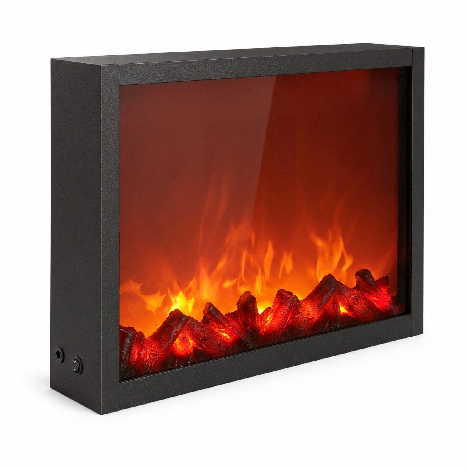 TWILUX Elektrokamin Dekorativer LED-Kamin, aus Metall, 10 x 41 x 35 cm