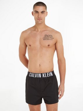 Calvin Klein Underwear Webboxer BOXER SLIM 2PK (Packung, 2-St., 2er) mit Logo-Bund