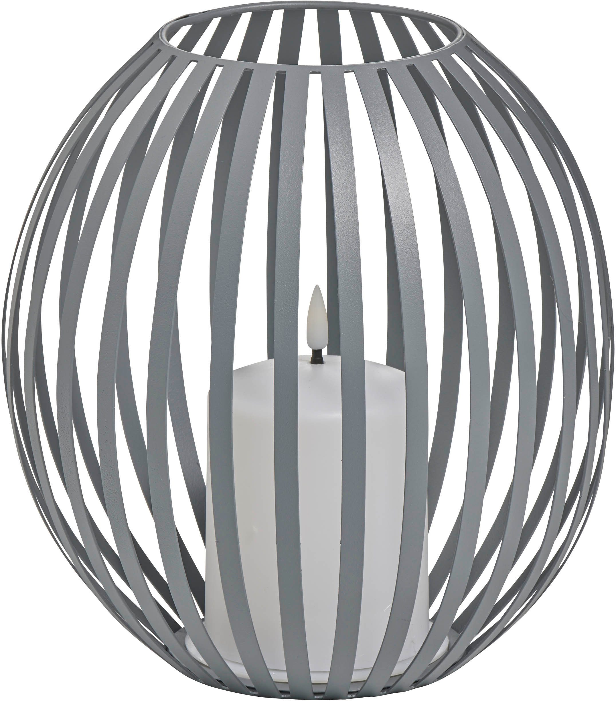 Northpoint LED Windlicht LED Kerzenlaterne Windlicht batteriebetrieben warmweißes Licht Timer