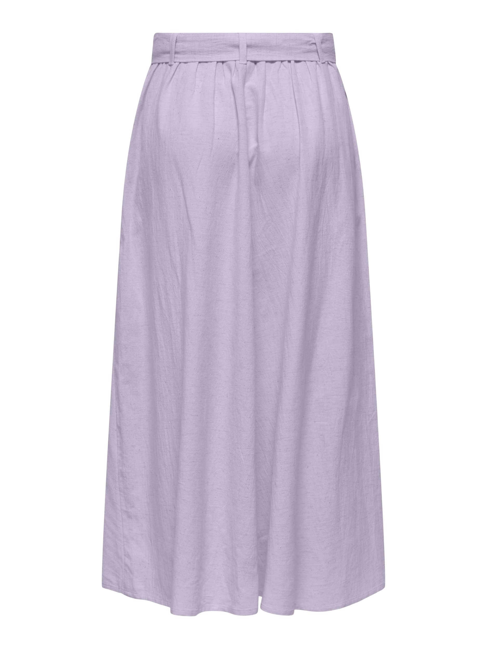 JDY Sommerrock JDYMILAN LINEN HW BELTED SKIRT WVN